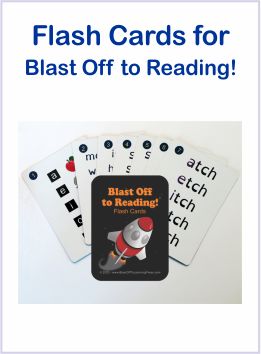 Flash Cards for Blast Off to Reading Program